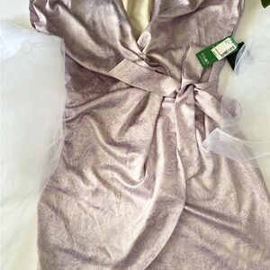 Elegant Lavender Floral Dress